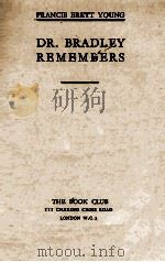 DR. BRADLEY REMEMBERS（1939 PDF版）