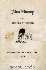 MISS BUNTING 1946 PDF电子版封面
