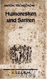 HUMORESKEN UND SATIREN III PDF电子版封面