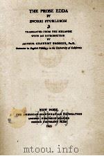 THE PROSE EDDA 1923 PDF电子版封面