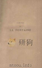 CONTES DE LA FONTAINE PDF电子版封面