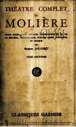 THEATRE COMPLET DE MOLIERE PDF电子版封面