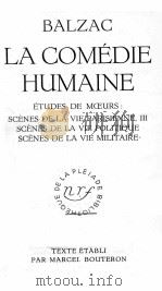 LA COMEDIE HUMAINE VOL.VII（1951 PDF版）