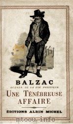 UNE TENEBREUSE AFFAIRE     PDF电子版封面     