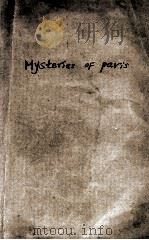 MYSTERIES OF PARIS PDF电子版封面