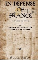 IN DEFENSE OF FRANCE (DEFENSE DU PAYS)（1939 PDF版）