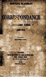 CORRESPONDANCE (1850-1854) 1910 PDF电子版封面