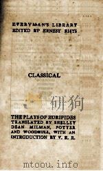 THE PLAYS OF EURIPIDES IN ENGLISH IN 2 VOLUMES VOLUME II 1934 PDF电子版封面