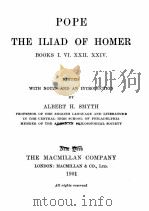 POPE THE ILIAD OF HOMER BOOKS I. VI. XXII. XXIV.（1901 PDF版）