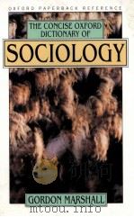 THE CONCISE OXFORD DICTIONARY OF SOCIOLOGY（ PDF版）