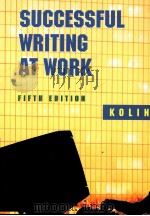 Successful Writing at Work Fifth Edition PDF电子版封面 0395874378