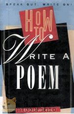 HOW TO WRITE A POEM PDF电子版封面 0531112527