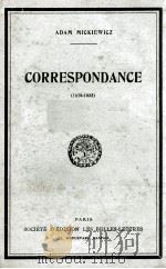 CORRESPONDANCE (1820-1855) PDF电子版封面