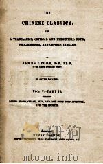THE CHINESE CLASSICS. VOL. V-PART II.（1939 PDF版）