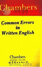 Chambers Common Errors in Written English 1992 PDF电子版封面