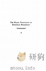 THE MAJOR TRADITIONS OF EUROPEAN PHILOSOPHY（1929 PDF版）