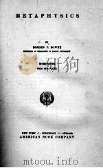 METAPHYSICS REVISED EDITION（1910 PDF版）