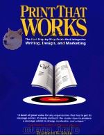 PRINT THAT WORKS PDF电子版封面 0923521003
