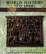 WORLD HISTORY TO 1800 PDF电子版封面 0538427590