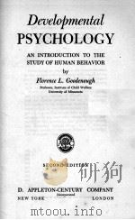 DEVELOPMENTAL PSYCHOLOGY: AN INTRODUCTION TO THE STUDY OF HUMAN BEHAVIOR（1945 PDF版）