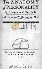 THE ANATOMY OF PERSONALITY 1936 PDF电子版封面