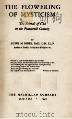 THE FLOWERING OF MYSTICISM（1940 PDF版）