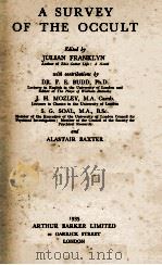 A SURVEY OF THE OCCULT 1935 PDF电子版封面