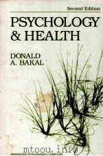 PSYCHOLOGY AND HEALTH SECOND EDITION PDF电子版封面