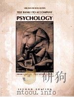 TEST BAKI TO ACCOMPANY PAPALIA AND OLDS PSYCHOLOGY SECOND EDITION PDF电子版封面