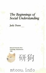 THE BEGINNINGS OF SOCIAL UNDERSTANDING（ PDF版）
