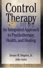 CONTROL THERAPY PDF电子版封面 047155278X