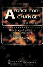 A RORCE FOR CHANGE PDF电子版封面