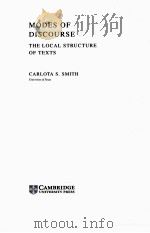 MODES OF DDISCOURSE THE LOCAL STRUCTURE OF TEXTS（ PDF版）