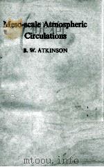 MESO-SCALE ATMOSPHERIC CIRCULATIONS PDF电子版封面