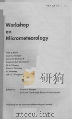 WORKSHOP ON MICROMETEOROLOGY  1（ PDF版）