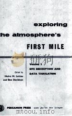 EXPLORING THE ATMOSPHERE'S FIRST MILE VOLUME 2 PDF电子版封面