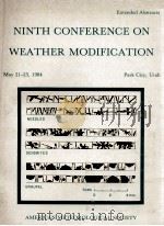 NINTH CONFERENCE ON WEATHER MODIFICATION（ PDF版）
