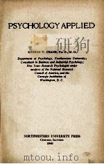 PSYCHOLOGY APPLIED 1940 PDF电子版封面