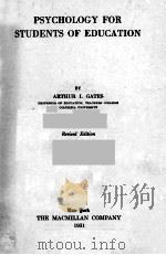 PSYCHOLOGY FOR STUDENTS OF EDUCATION REVISED EDITION（1931 PDF版）