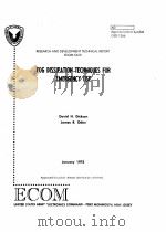 FOG DISSIPATION TECHNIQUES FOR EMERGENCY USE PDF电子版封面