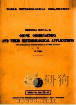 WORLD METEOROLOGICAL ORGANIZATION 36 PDF电子版封面
