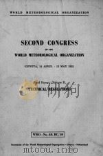 SECOND CONGRESS OF THE WORLD METEOROLOGICAL ORGANIZATION  VOLUME 2（ PDF版）