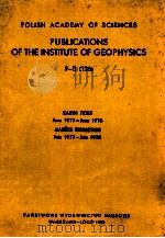 PUBLICATIONS OF THE INSTITUTE OF GEOPHYSICS  F-5（136）（ PDF版）