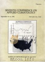SEVENTH CONFERENCE ON APPLIED CLIMATOLOGY PDF电子版封面