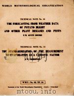 WORLD METEOROLOGICAL ORGANIZATION 10-11 PDF电子版封面