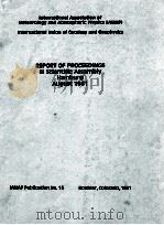 REPORT OF PROCEEDINGS 3 SCLENTLFIC ASSEMBLY HAMBURG（ PDF版）