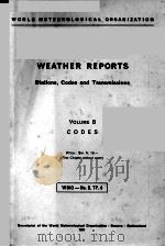 WEATHER REPORTS VOLUME B PDF电子版封面