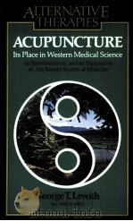ALTERNATIVE THERAPIES ACUPUNCTURE PDF电子版封面 0722506937
