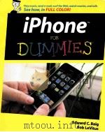 IPHONE FOR DUMMIES PDF电子版封面 0470174692