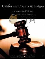 CALIFORNIA COURTS & JUDGES 2009-2010 EDITION PDF电子版封面